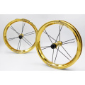 Rodas de alumínio AL6061 Versão do rolamento Diferentes tratamento de superfície de 12 polegadas Biciche Bike Wheel Set